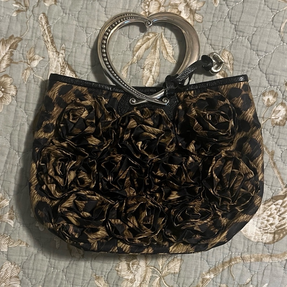 Brighton Kimbell Heart Handle Rosette Handbag